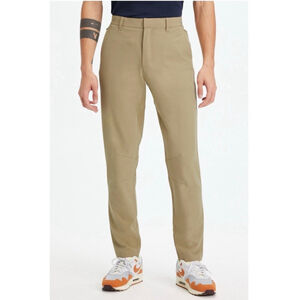 Fabletics Pants The Only Pant Classic Fit Khaki Performance Mens Size 38 x 32